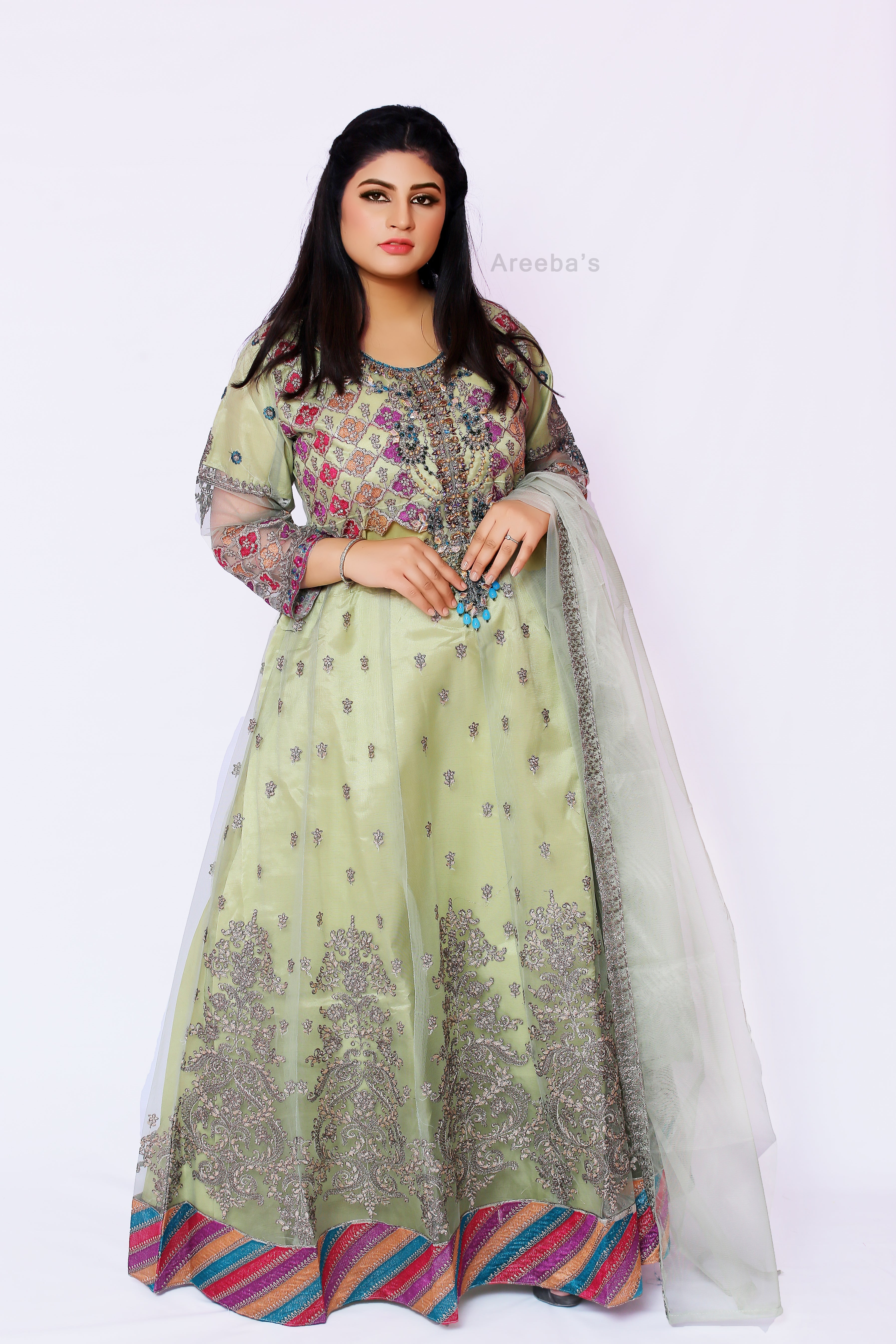 Nadia K Maxi/ Long dress- Areeba's Couture