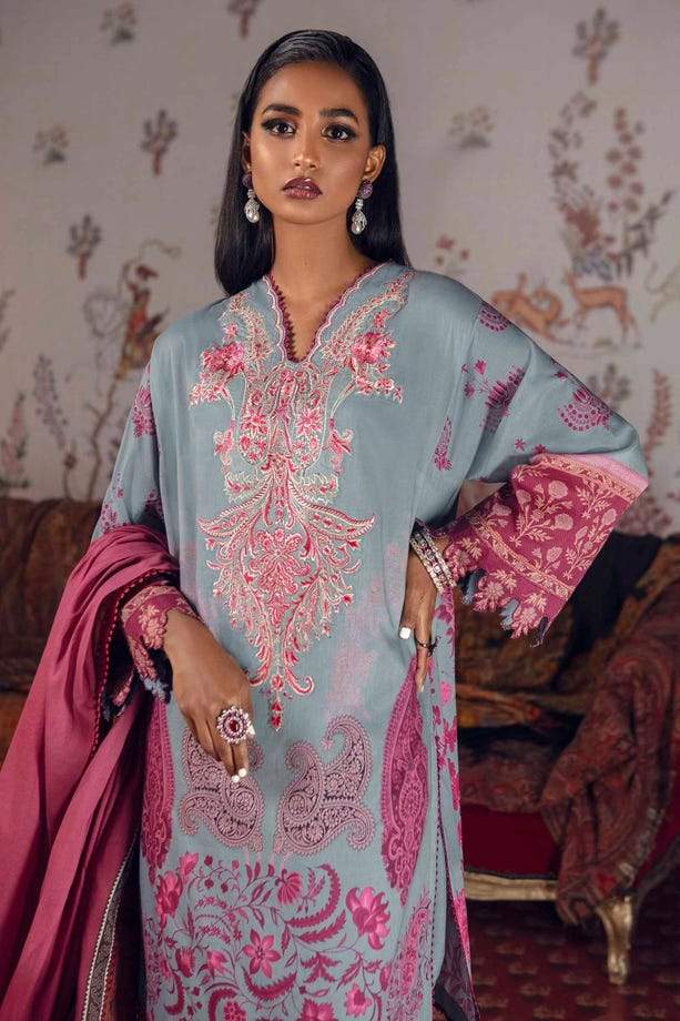 SANA SAFINAZ MAHAY H211-012B-AI NK14A 3PCS- Areeba's Couture