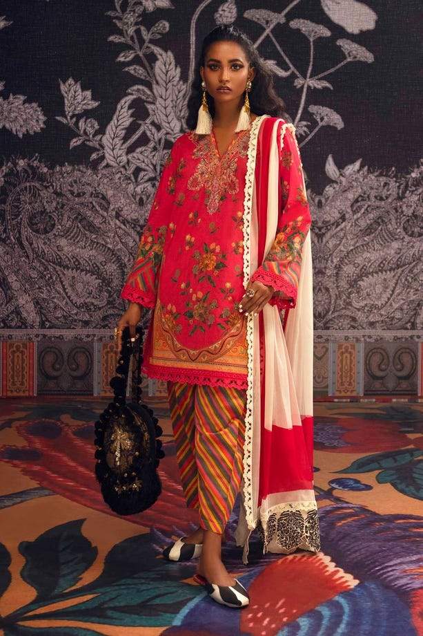 SANA SAFINAZ MAHAY  NK15B 3PCS- Areeba's Couture