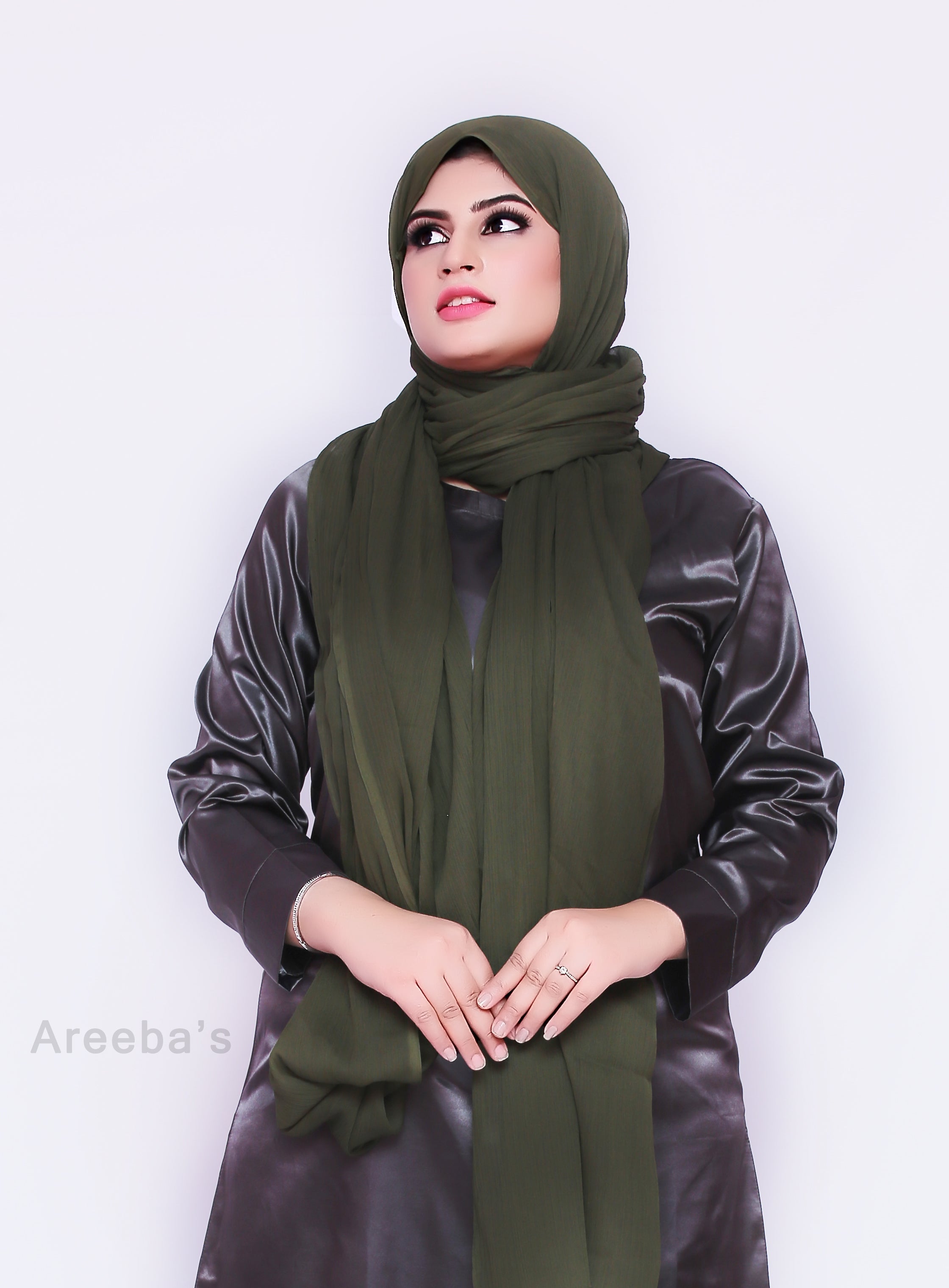 Dark grey Slip dress- Areeba's Couture