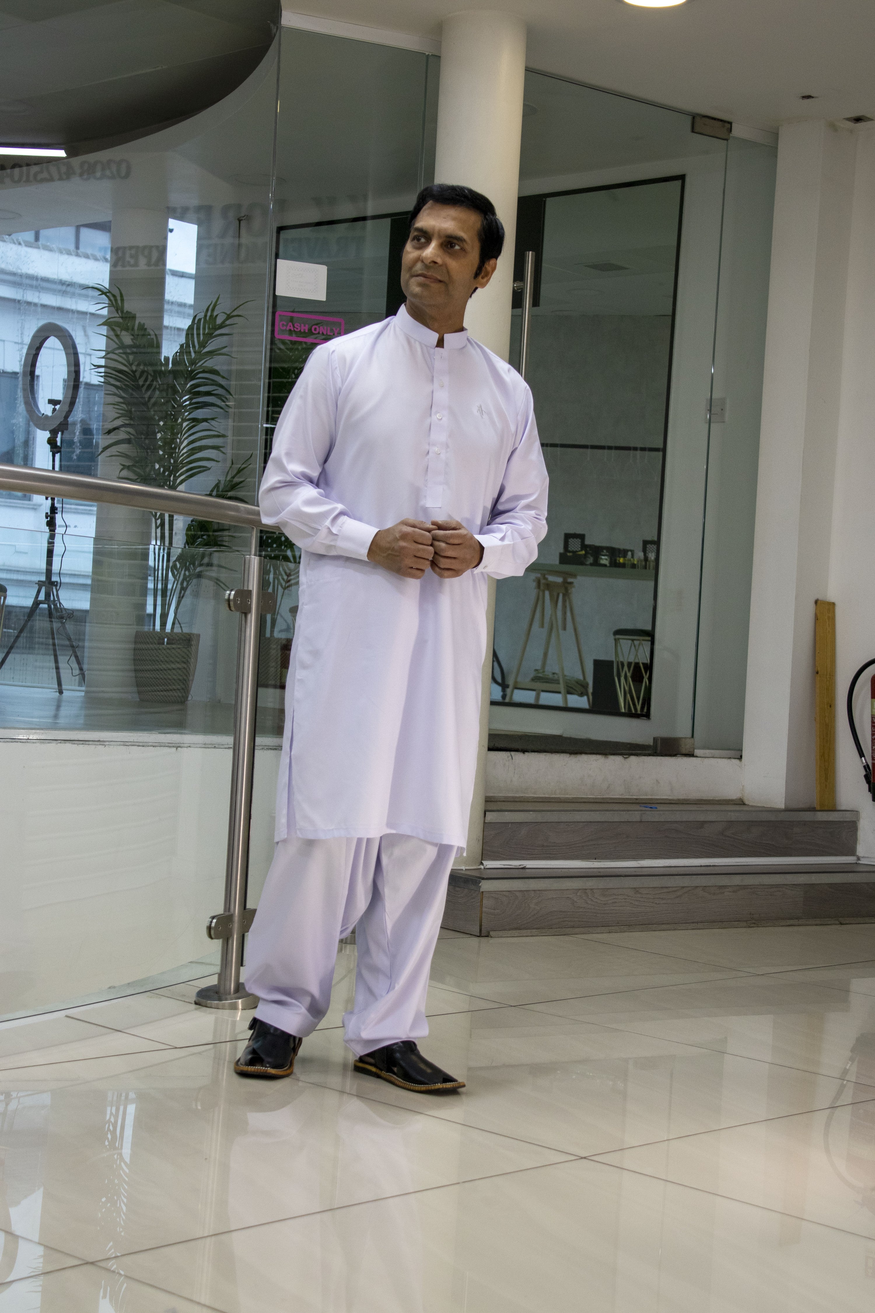 Titan White Salwar kameez Gents- Areeba's Couture