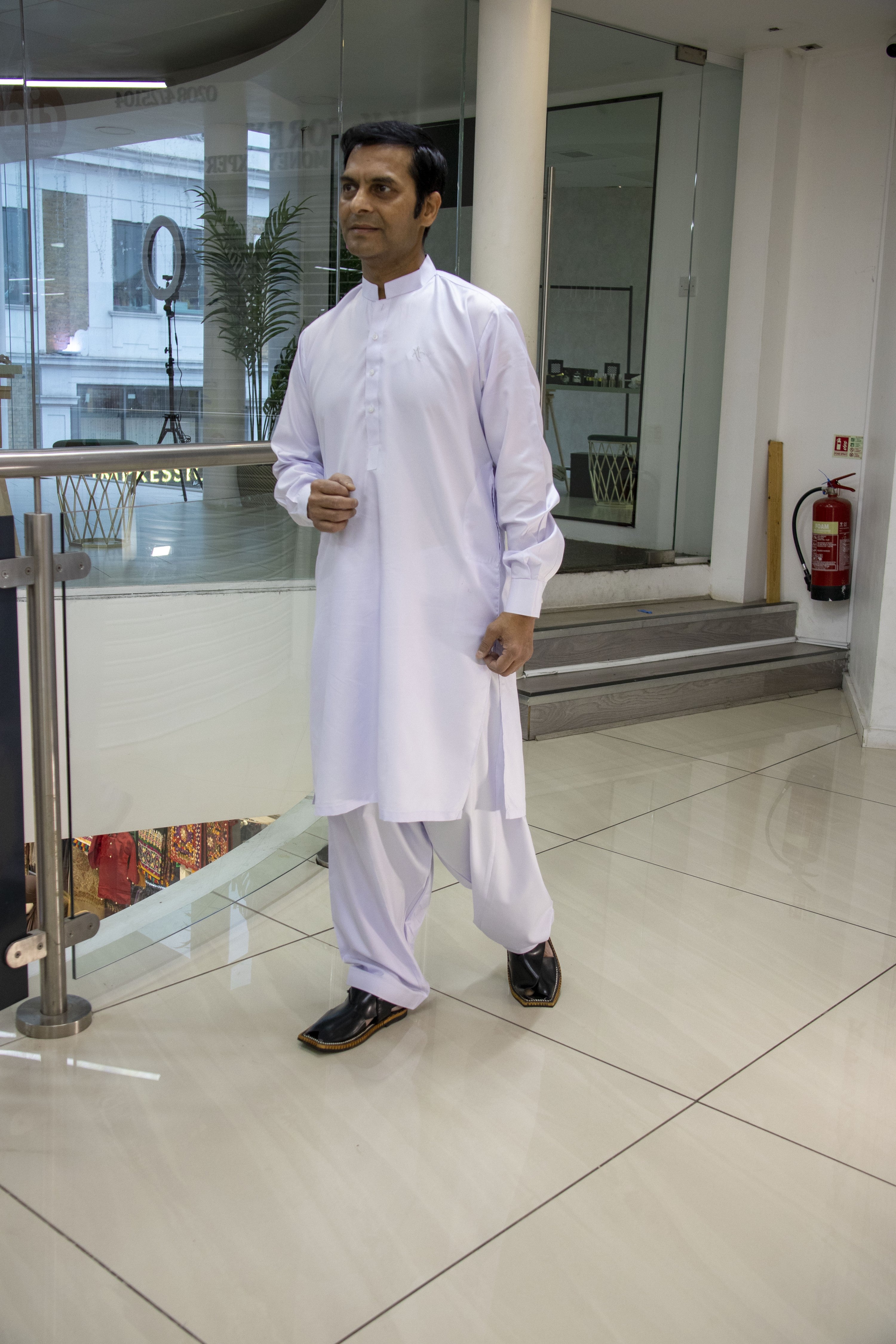 Titan White Salwar kameez Gents- Areeba's Couture